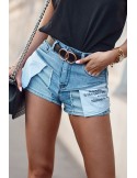 Denim shorts with decorative pockets 26250 - Online store - Boutique